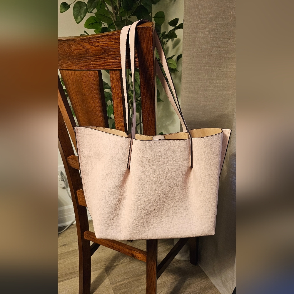 Michael Kors Emilia East/West Leather Tote Bag - Powder Blush NWT - Picture 4 of 10